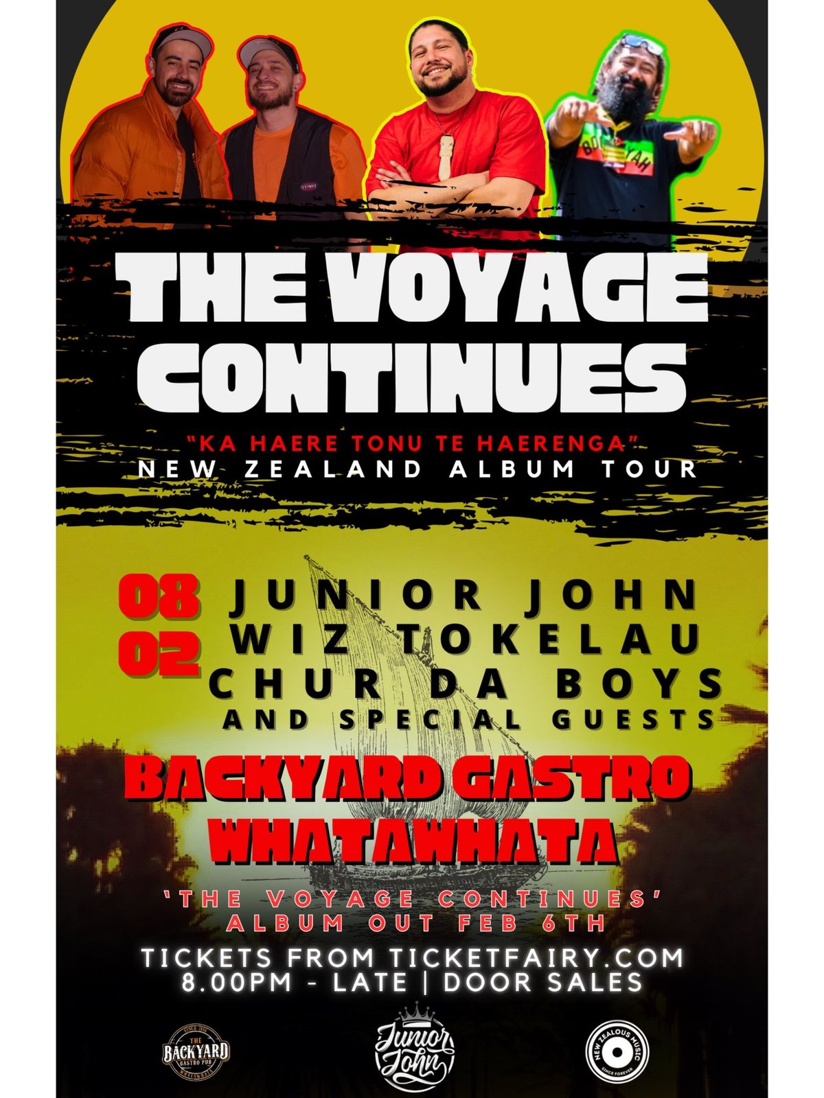 Junior John NZ Tour: The Voyage Continues - Whatawhata 