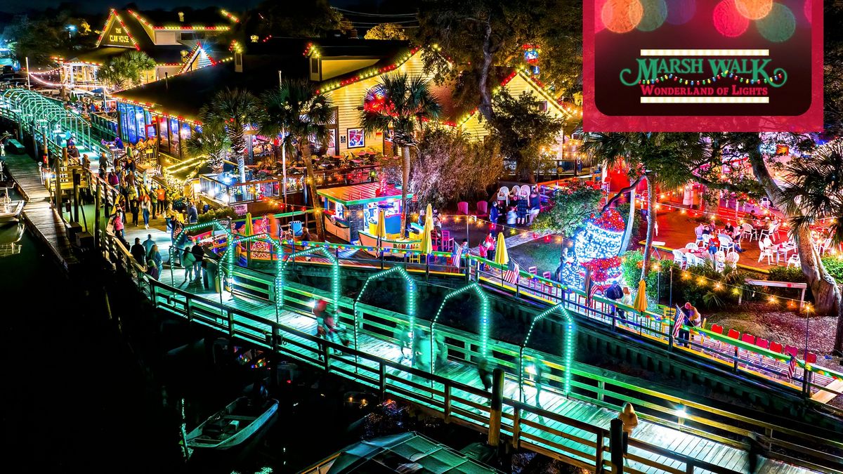 MarshWalk Wonderland of Lights- The South Strand's Only Free Walkthrough Christmas Light Display!