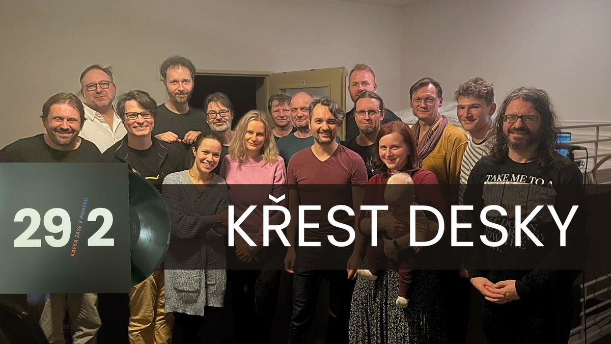 K\u0159est desky projektu 29\/2 v Praze v \u010c\u00edt\u00e1rn\u011b Unijazz