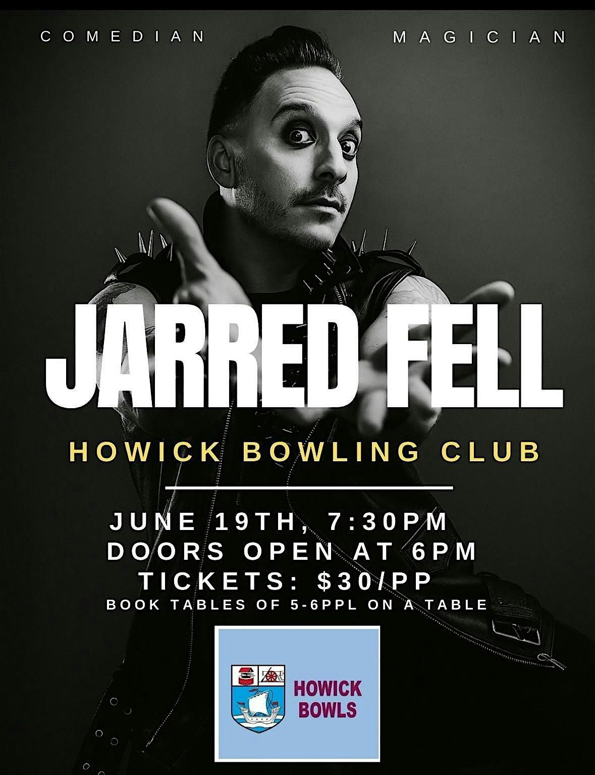 Fell Magic Jarred Fell Magic and Comedy Show, Howick Bowling Club, Auckland, 19 ...