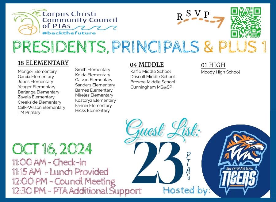 CCCCPTA: Presidents, Principals, & Plus 1