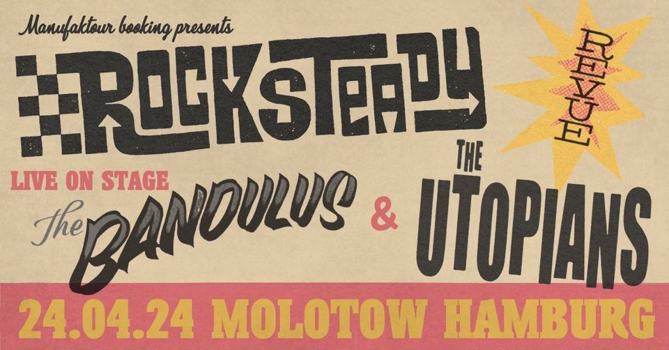 The Bandulus (USA) + The Utopians (B) | The Badasonic Rocksteady Revue - Hamburg, Molotow