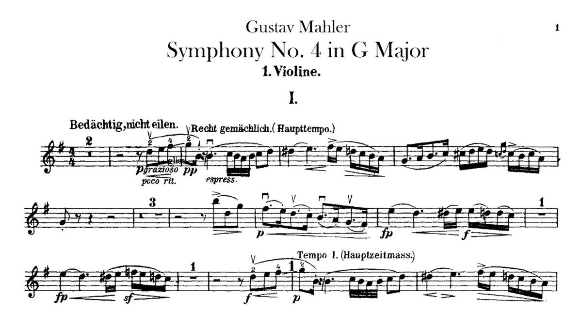 Mahler Symphony No 4