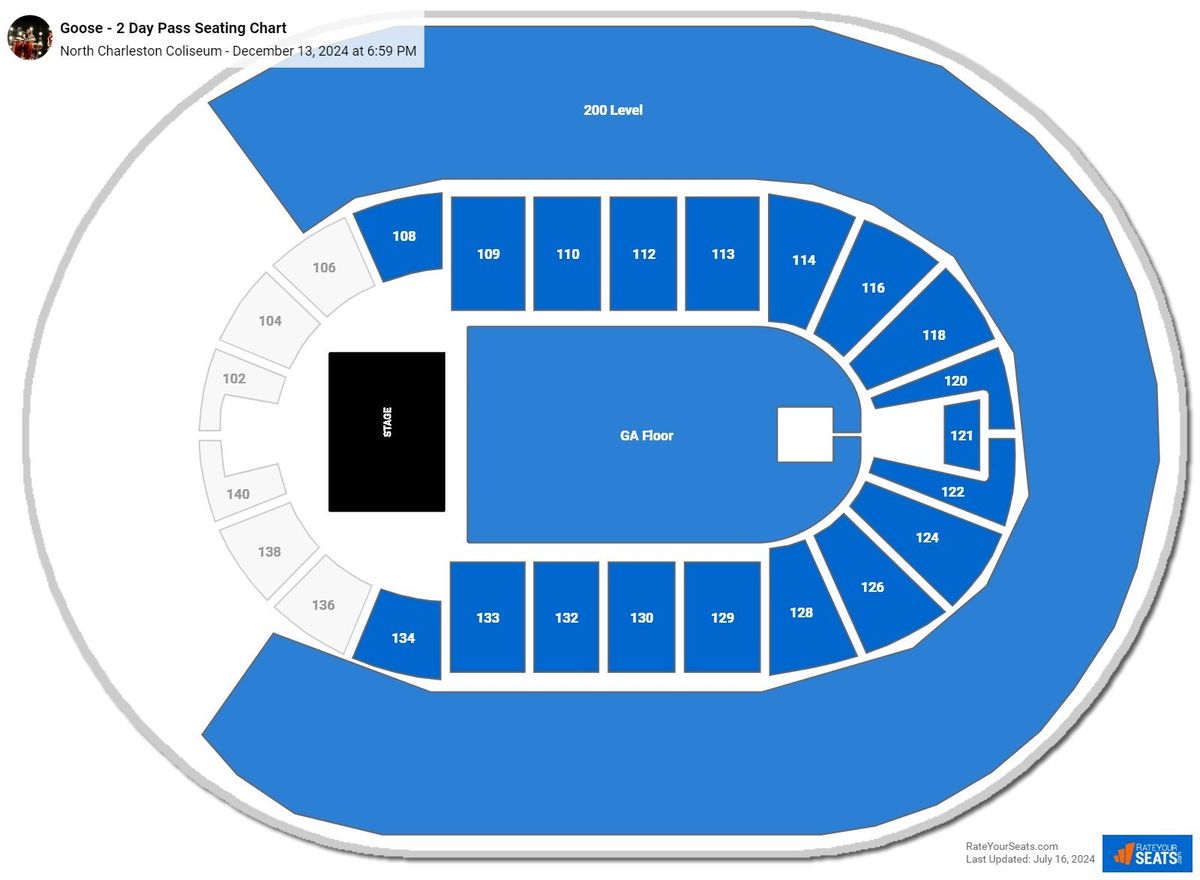 Goose - 2 Day Pass at North Charleston Coliseum