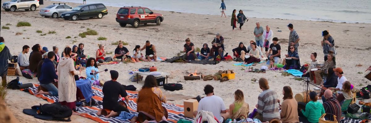 Adelaide Drum Circle Gathering - Aldinga Beach