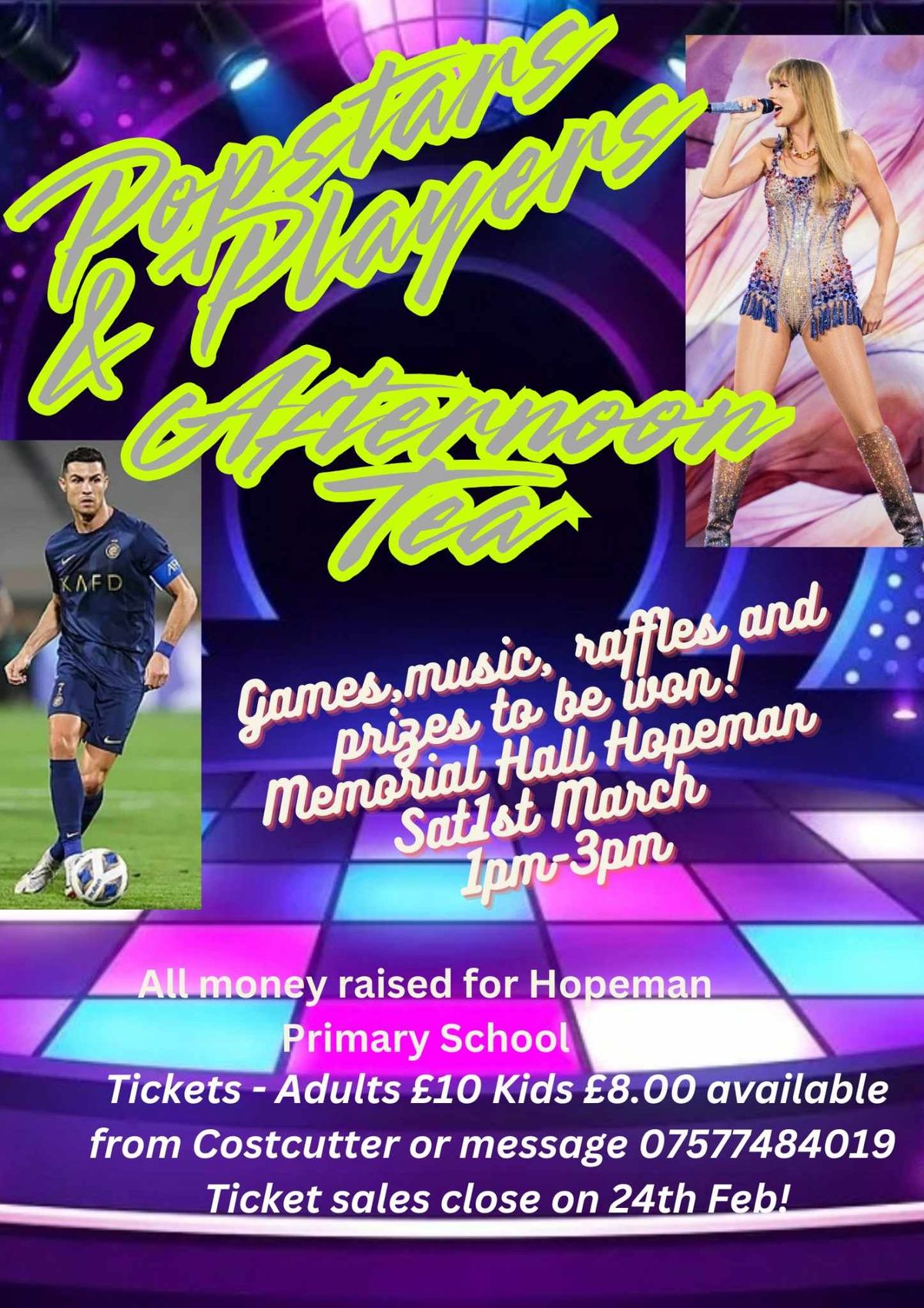 Popstars and Players Afternoon Tea 