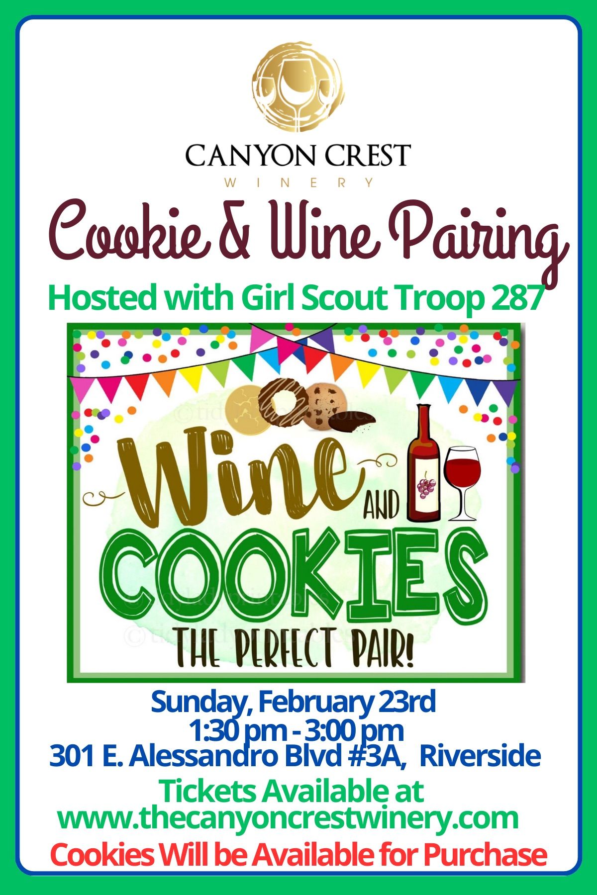 Wine & Cookie Pairing