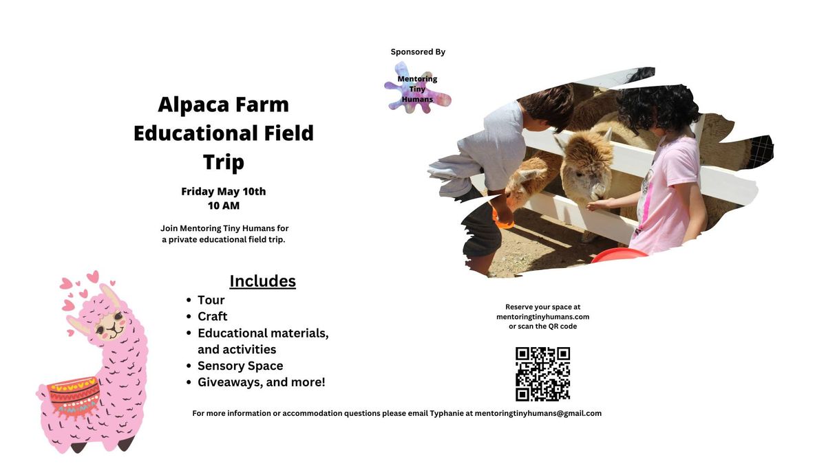 Alpaca Farm Educational Field Trip and Tour