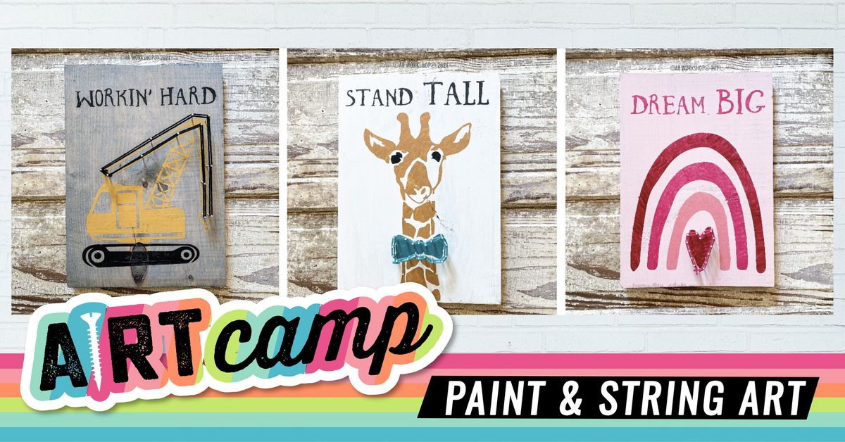 1 Day Summer Camp - Paint and String Art 