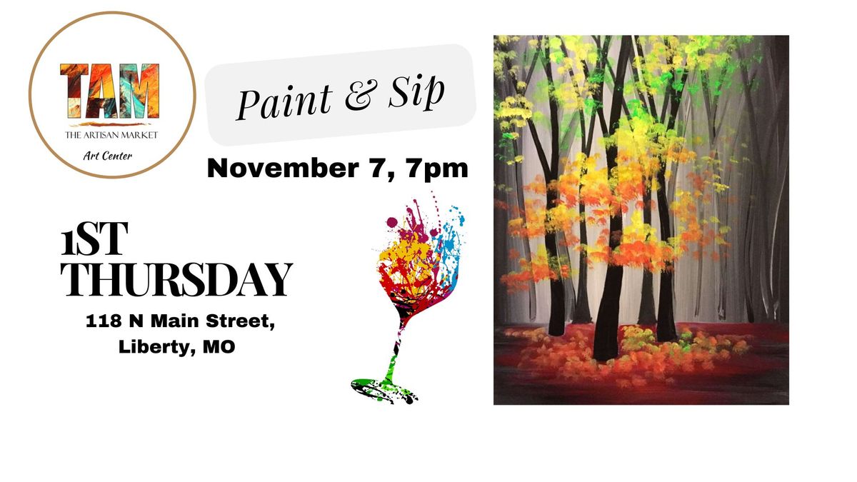 First Thursday Paint & Sip November