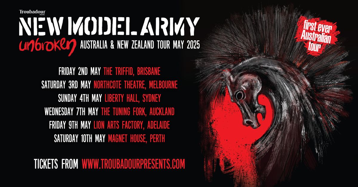 New Model Army - Live at Lion Arts Factory, Adelaide 