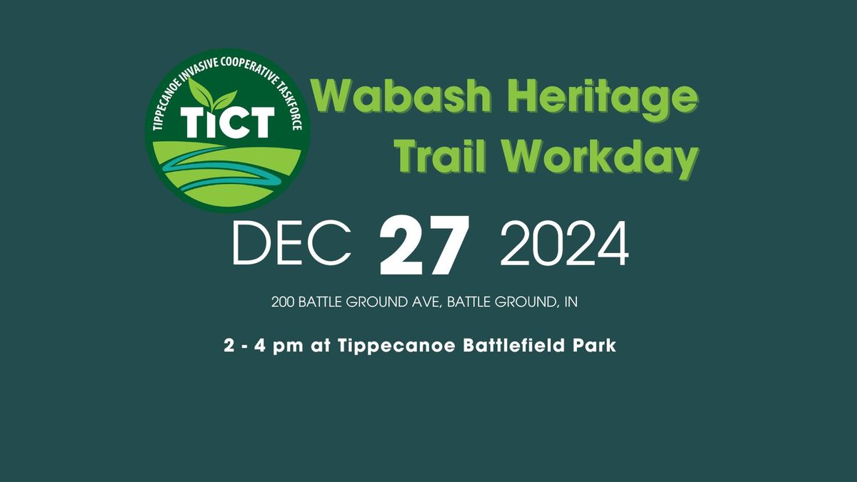 Wabash Heritage Trail Workday - November 29, 2024