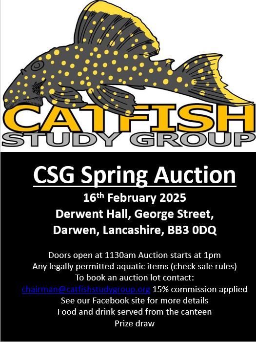 Catfish Study Group Spring Auction