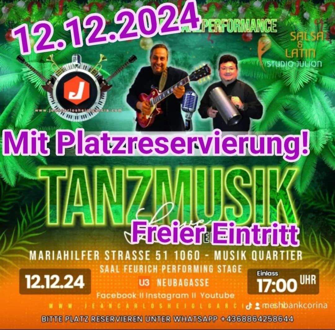 Exklusiver Weihnachtskonzert mit Singlepr\u00e4sentation von Jean Carlos Heigl Garcia