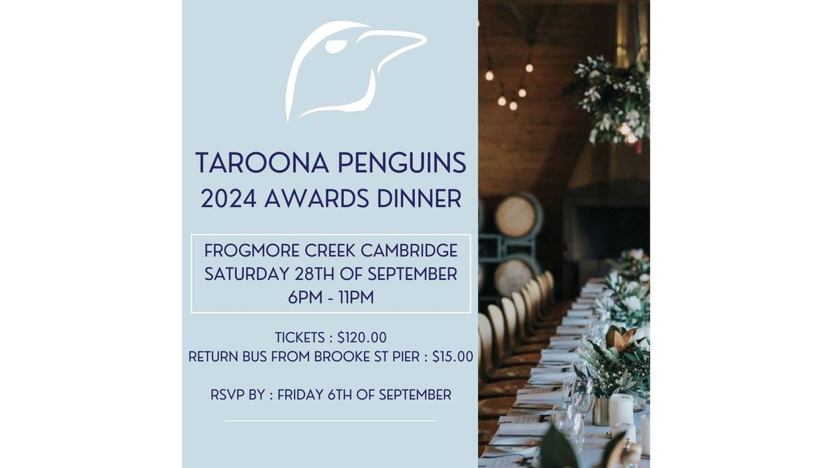 Taroona Penguins 2024 Awards Dinner