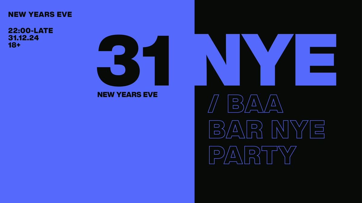 Baa Bar NYE Party 2025