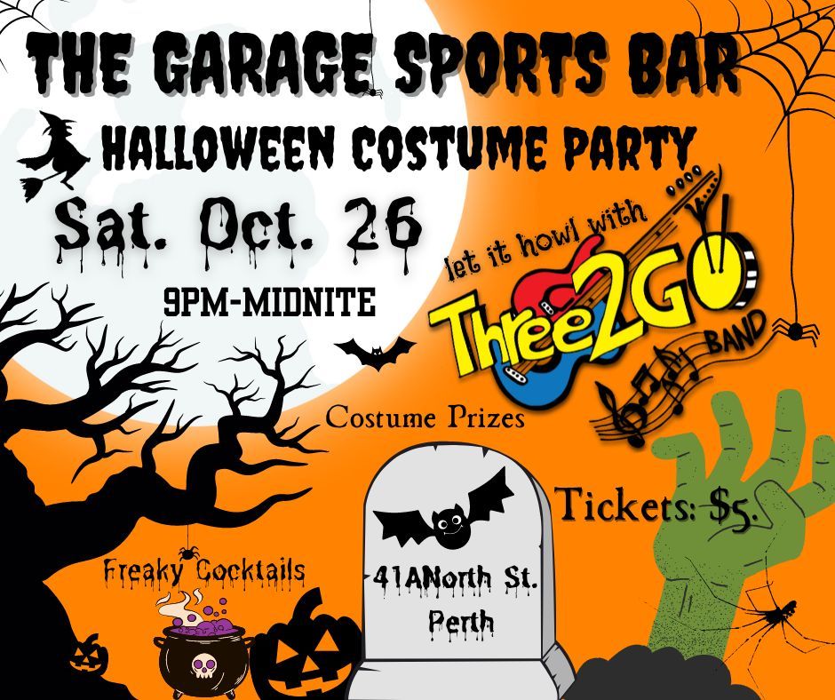 Halloween Costume Party at The Garage Sports Bar