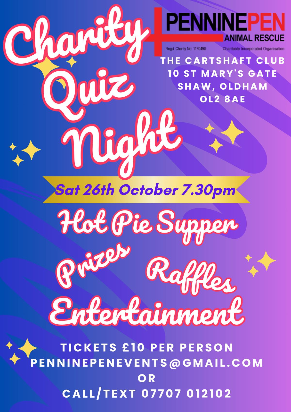 Pennine Pen Quiz Night