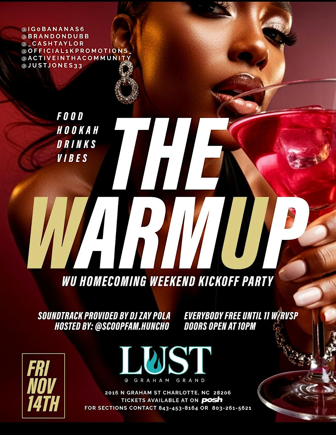 The warm up! Winthrop homecoming kick off!