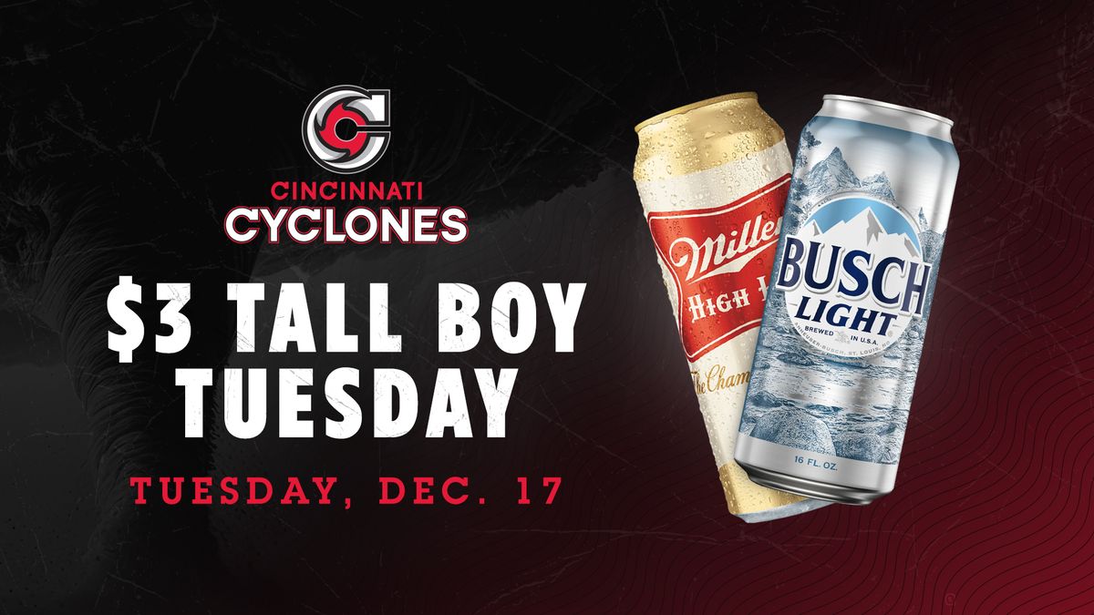 Cyclones Hockey - Tall Boy Tuesday