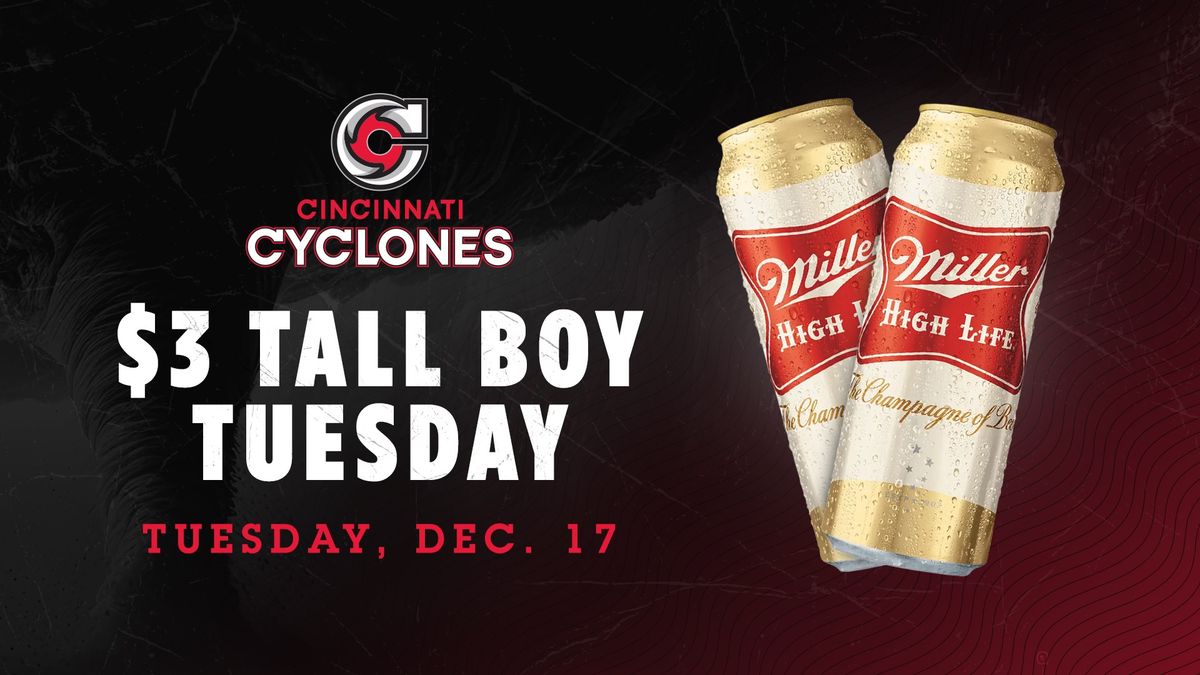 Cyclones Hockey - Tall Boy Tuesday