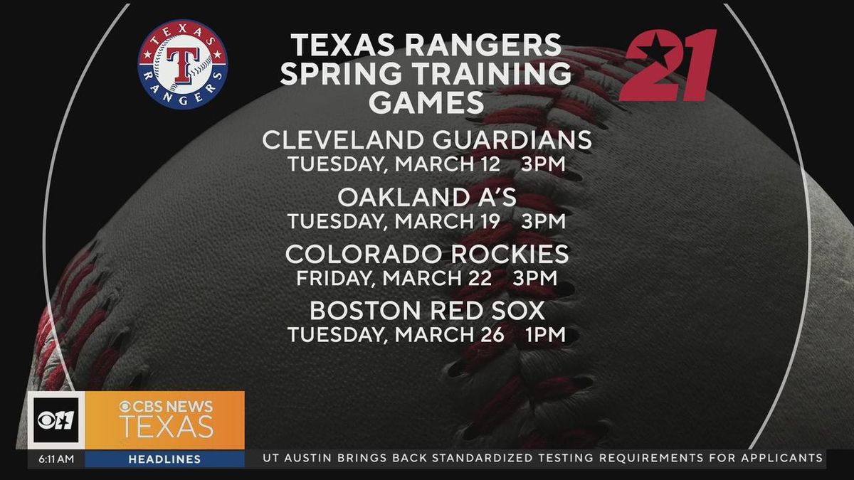 Spring Training: Cleveland Guardians at Texas Rangers