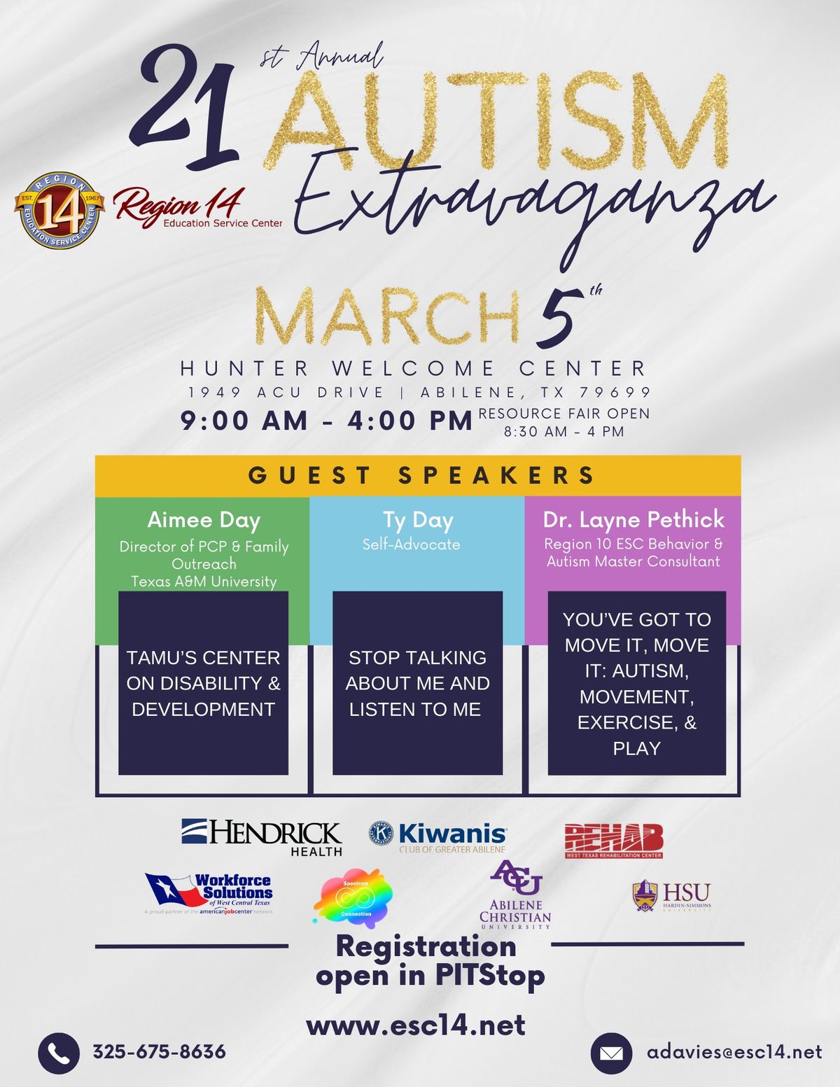 Region 14 ESC's 21st Annual Autism Extravaganza