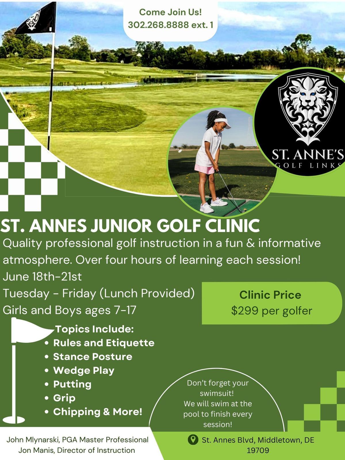 St. Anne\u2019s Junior Golf Clinic