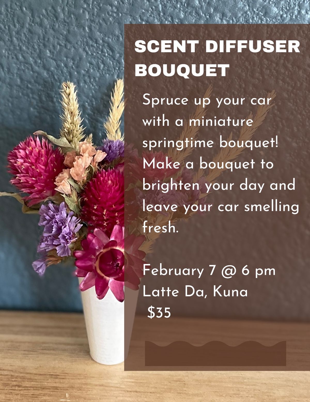 Mini Bouquet Scent Diffuser Workshop