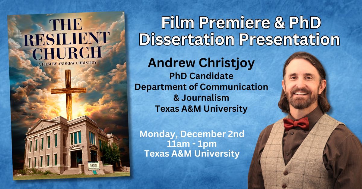 Film Premiere & PhD Dissertation Presentation