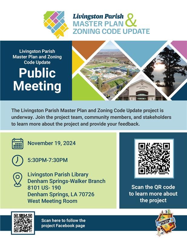 Livingston Parish Master Plan and Zoning Code Update Public Meeting 1