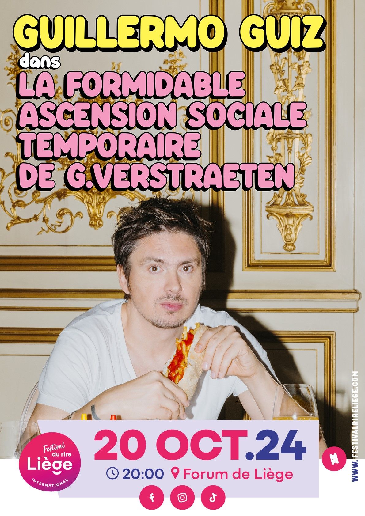 GUILLERMO GUIZ - La formidable ascension sociale temporaire de G. Verstraeten - Festival rire Li\u00e8ge 