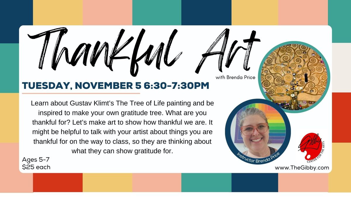 Children's Art Workshop for Ages 5-7 "Thankful Art"