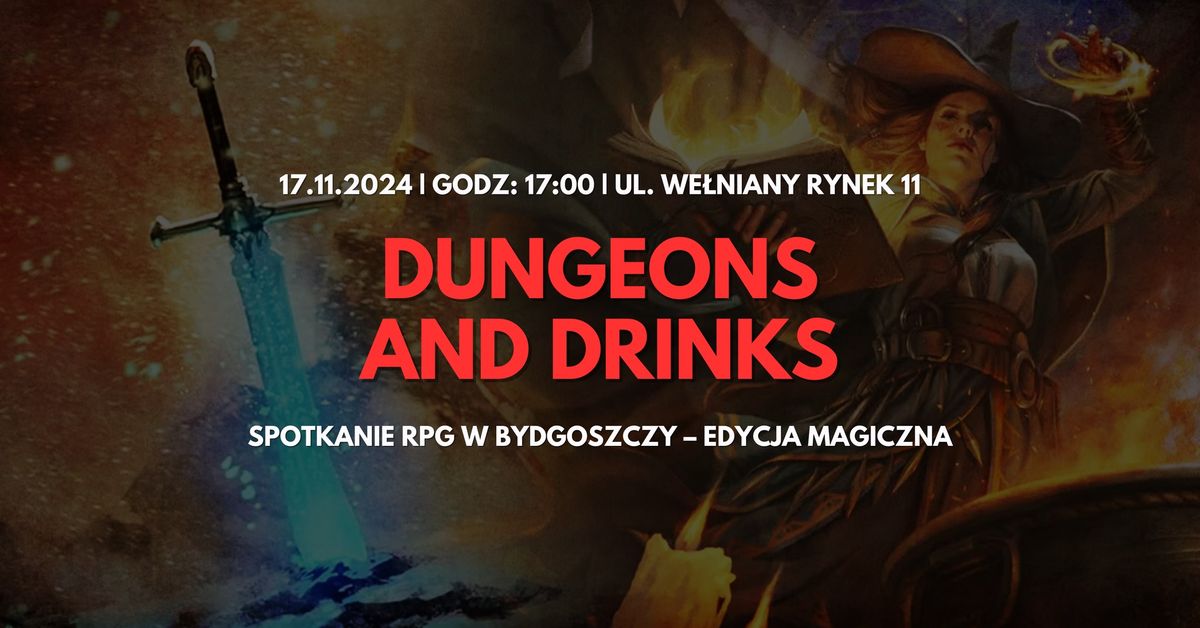 Dungeons & Drinks: Magiczna Edycja | Spotkanie RPG w Bydgoskiej Cyber!