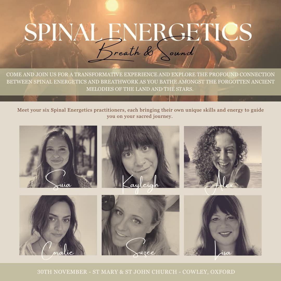 SPINAL ENERGETICS + BREATHWORK + REIKI + LIVE STRING BAND SOUND BATH 