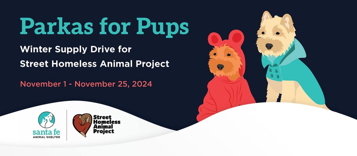 Parkas for Pups | Donation Drive for SHAP Nov 1-25