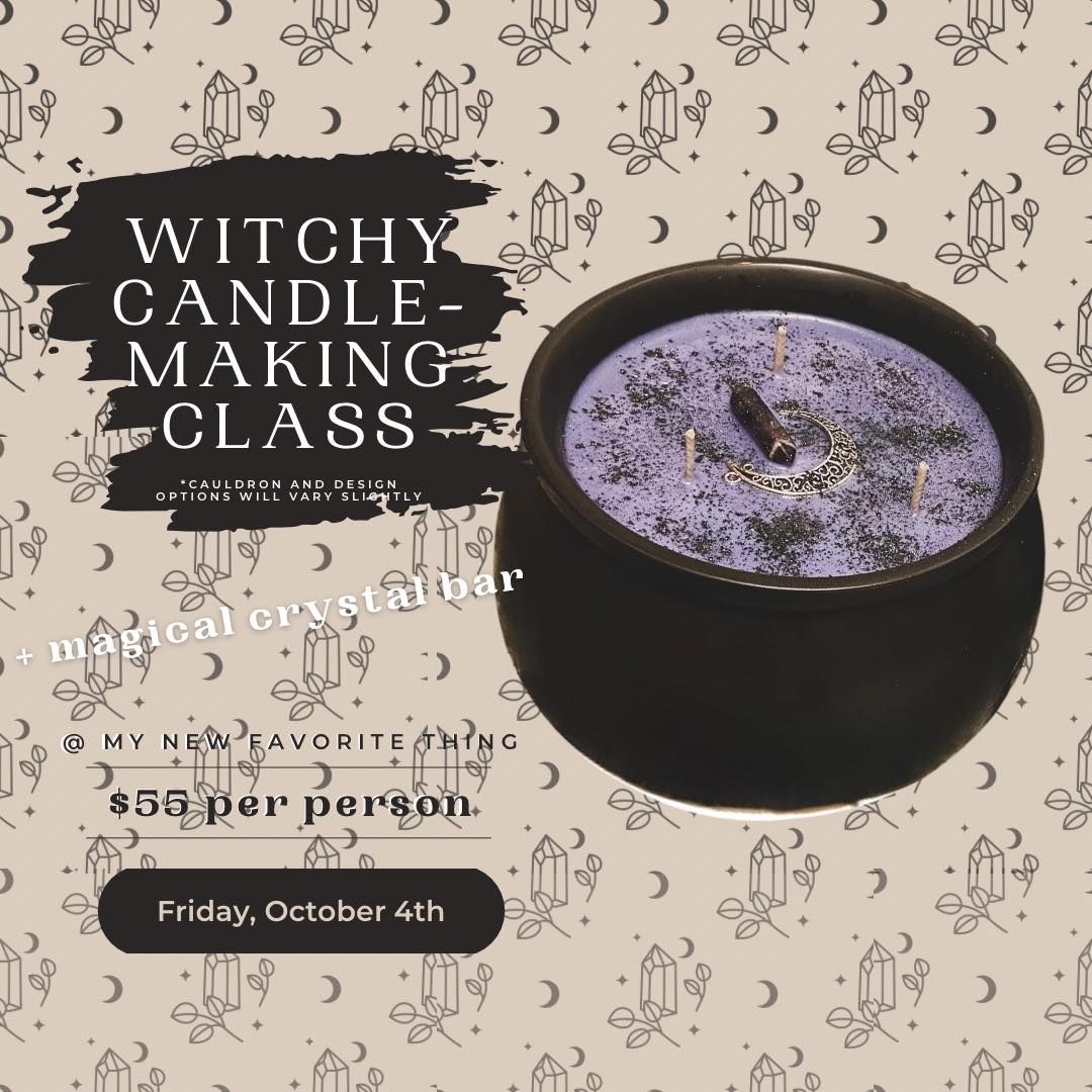 Witchy Cauldron Candle making Class with Kerriann