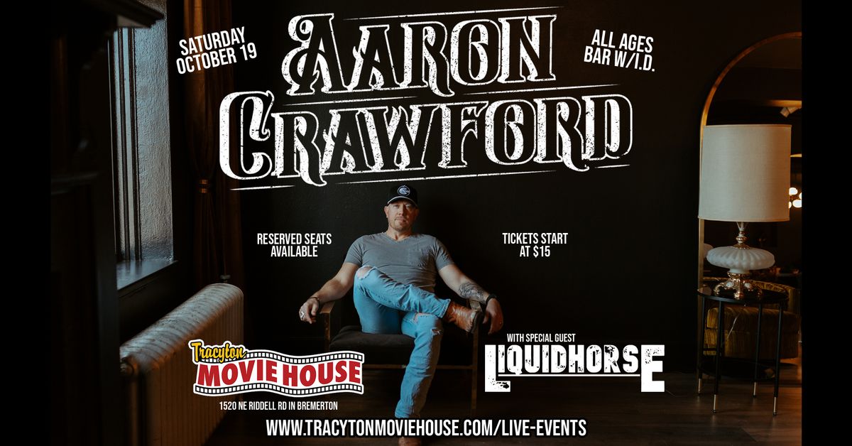 Aaron Crawford also with Liquidhorse in The Redwood Theater at Tracyton Movie House