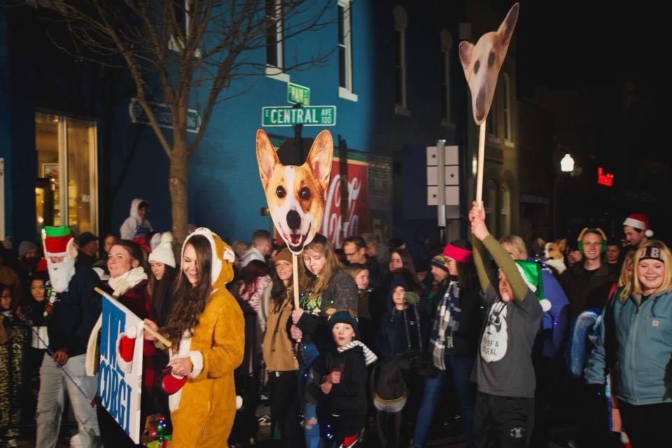 NWA Corgi 8th Annual Downtown Bentonville Christmas Parade Walk (2024)