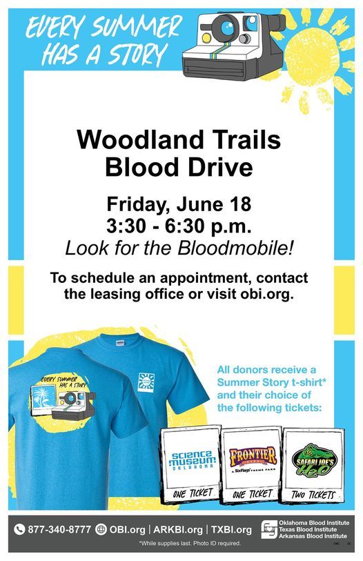 Woodland Trails Blood Drive !