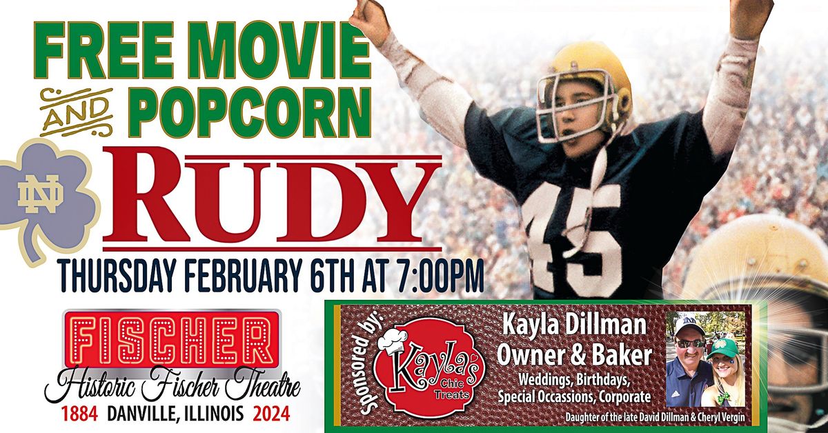 \ud83c\udf40RUDY (1993)\ud83c\udfc8 **Free Movie & Popcorn** courtesy of Kayla's Chic Treats - Kayla Dillman