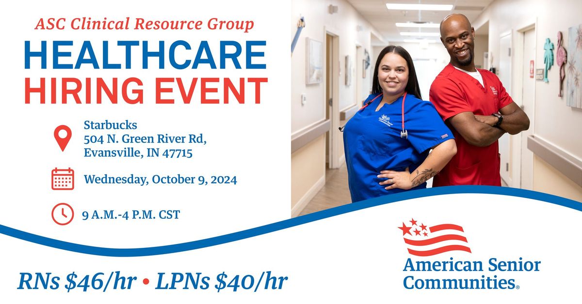 Evansville, IN: CRG Healthcare Hiring Event