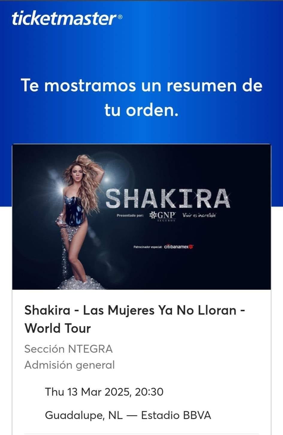 Shakira en Monterrey