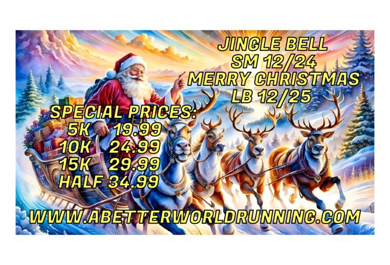 Jingle Bell 5k, 10k, 15k, Half Marathon