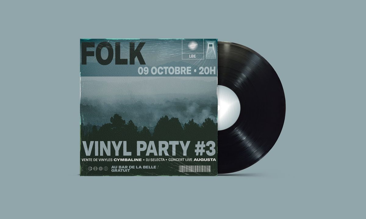 VINYL PARTY #3 \u2022 FOLK w\/ CYMBALINE & AUGUSTA live