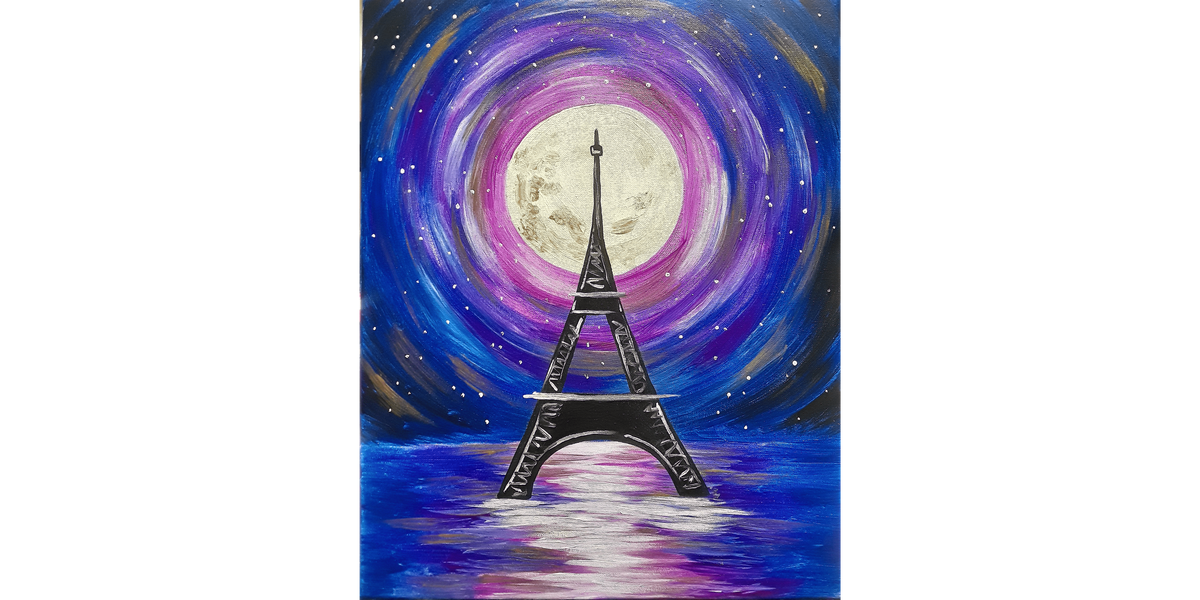 Paris in Moonlight - Paint and Sip in Chicago | Classpop!\u2122