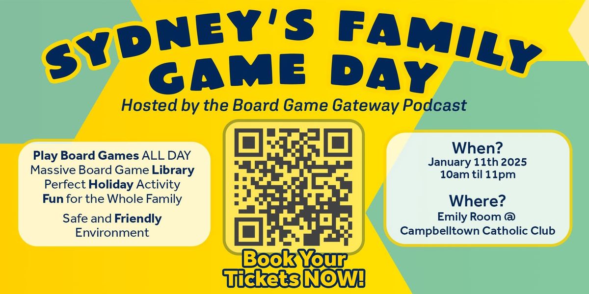 Sydney's Family Game Day presented by The Board Game Gateway Podcast