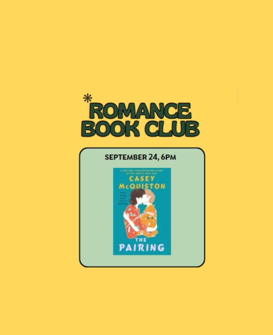 ROMANCE BOOK CLUB: The Pairing by Casey McQuiston