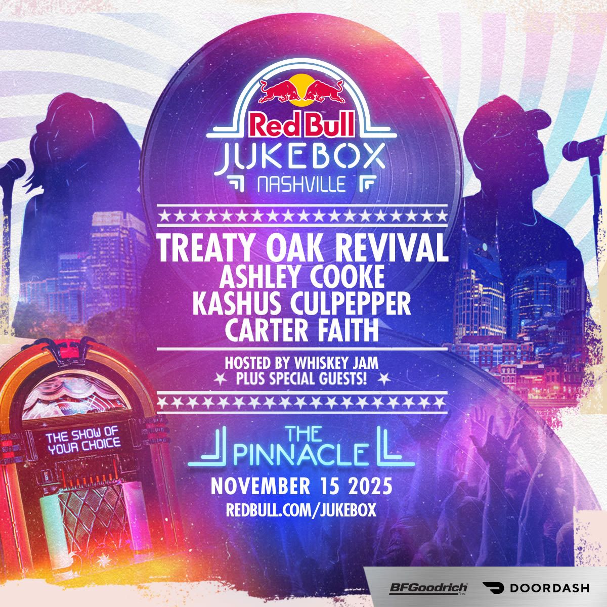 Red Bull Jukebox: Treaty Oak Revival  Ashley Cooke  Kashus Culpepper & Carter Faith