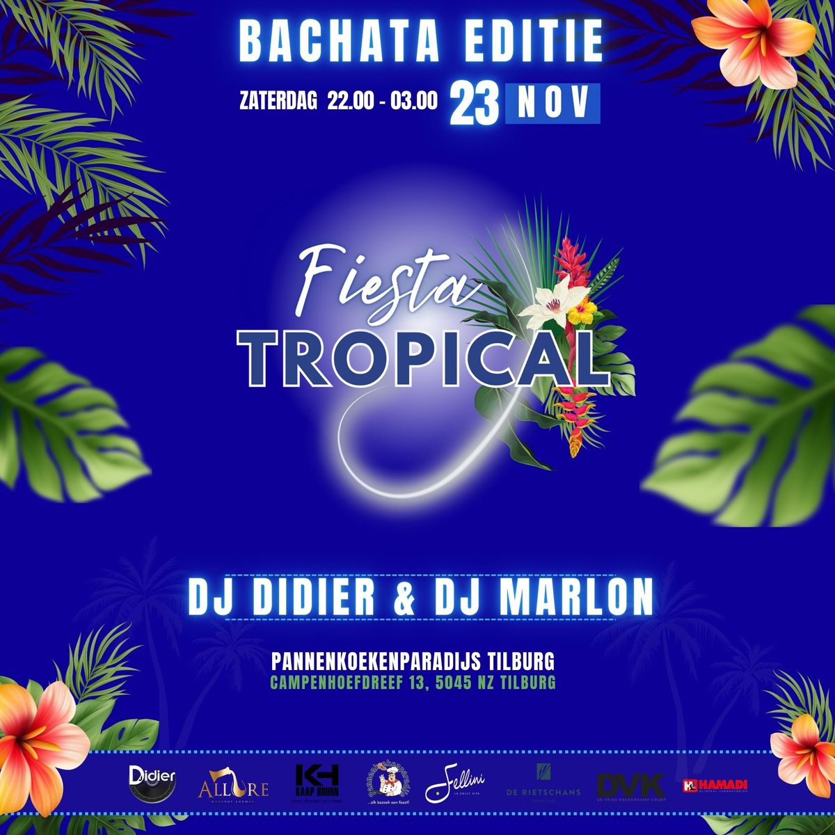 Fiesta Tropical Tilburg Bachata Edition Zat. 23 Nov\ud83c\udf34